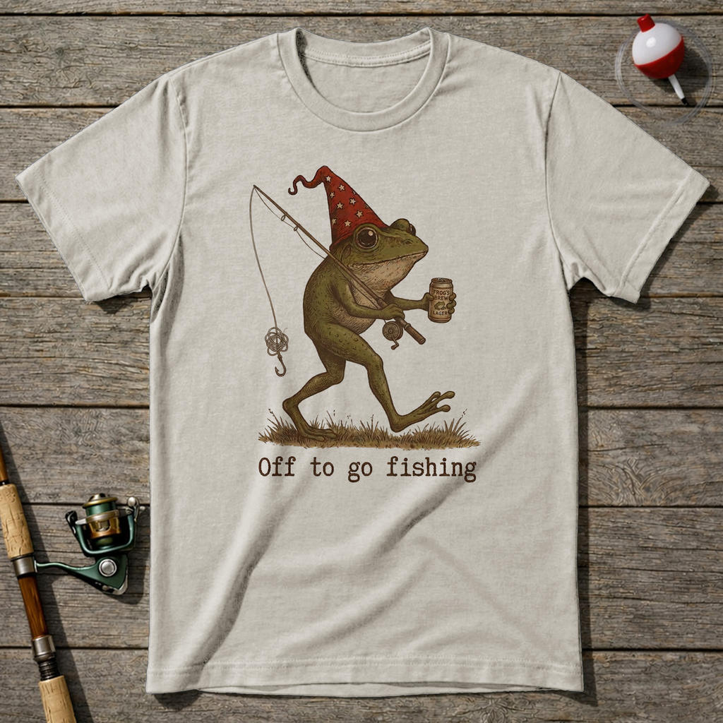 Off To Fish T-Shirt — Natural
