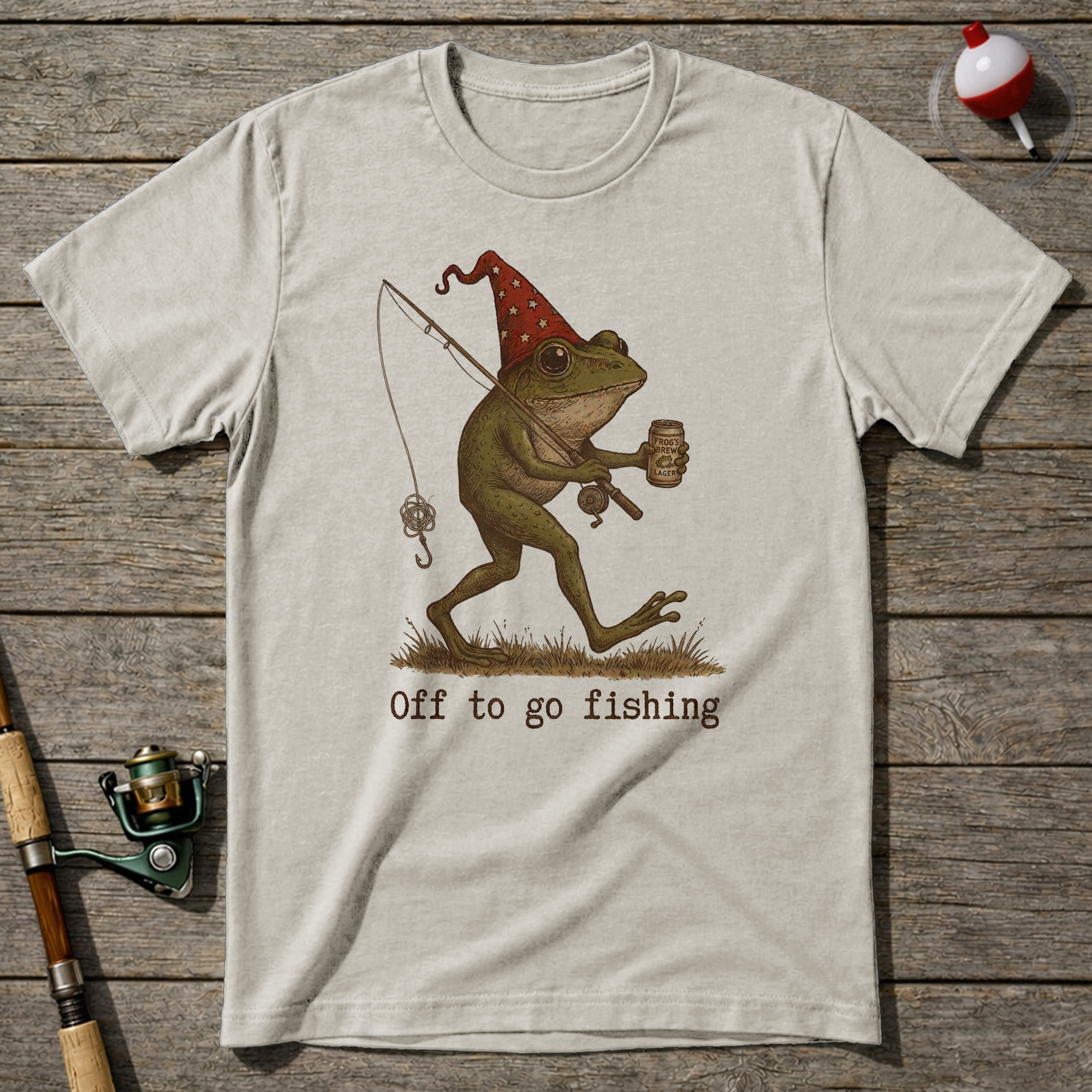 Off To Fish T-Shirt — Natural