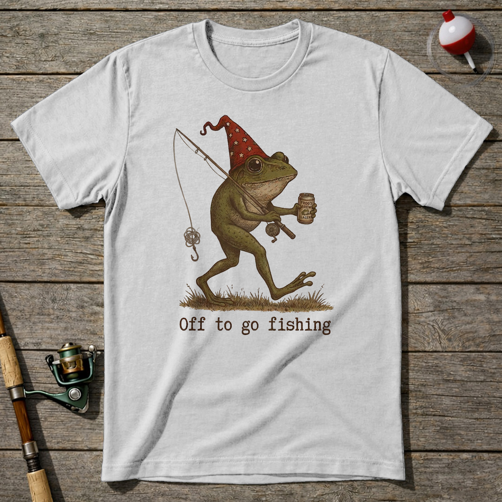 Off To Fish T-Shirt — White