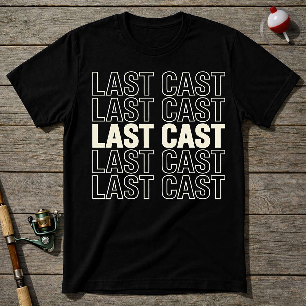 One Last Cast T-Shirt — Maroon