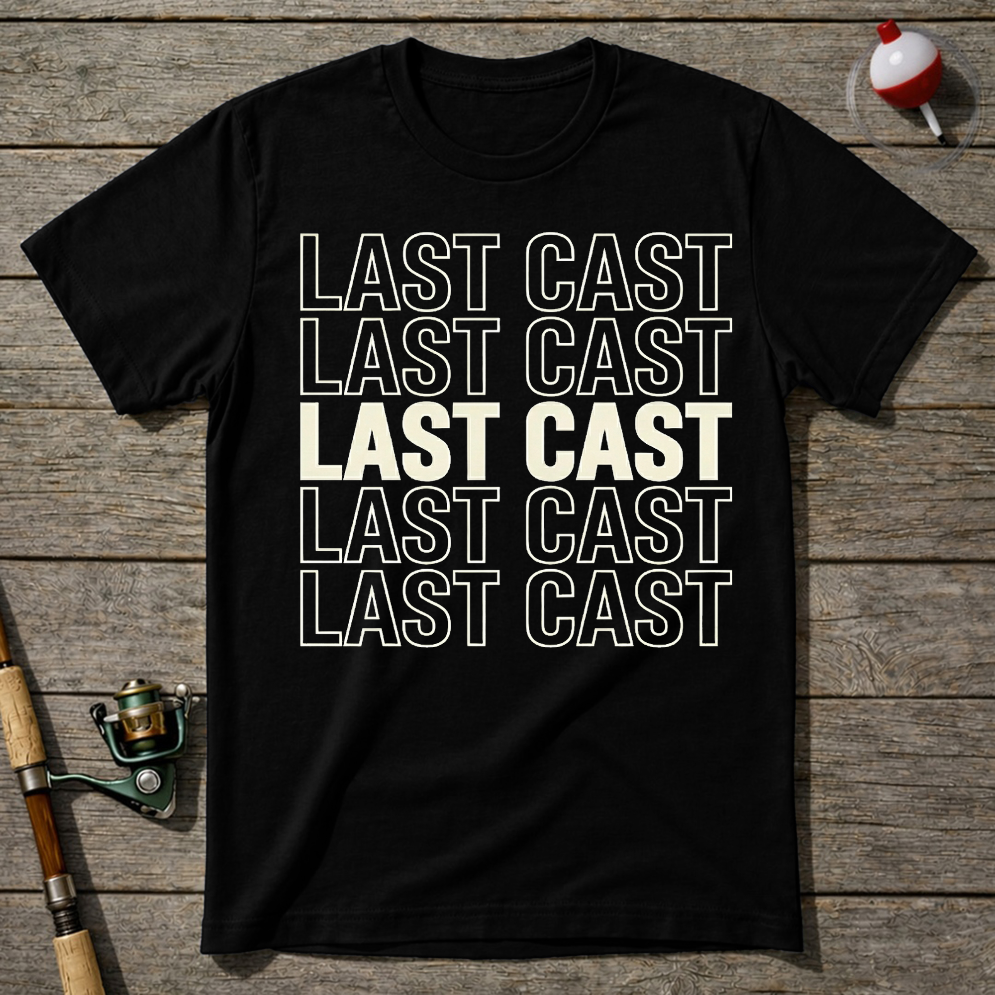 One Last Cast T-Shirt — Maroon