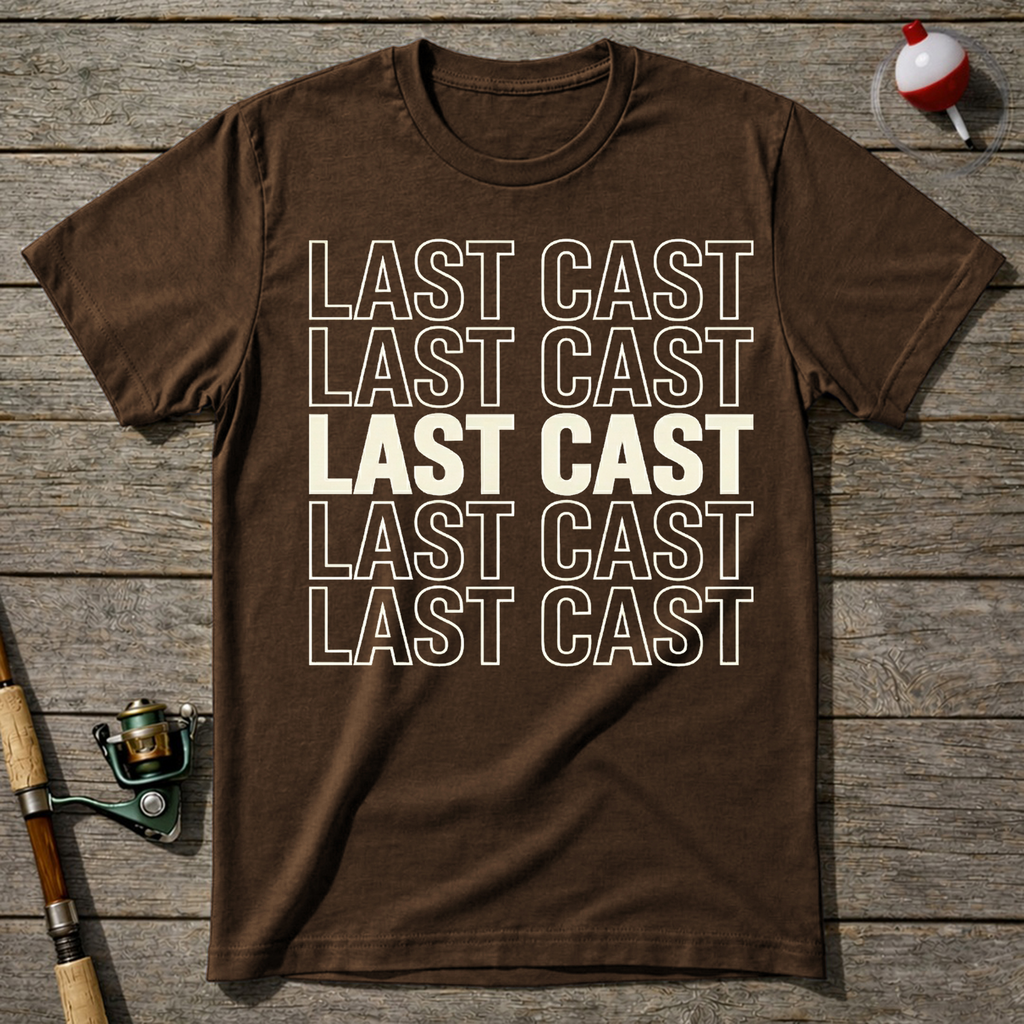 One Last Cast T-Shirt — Navy