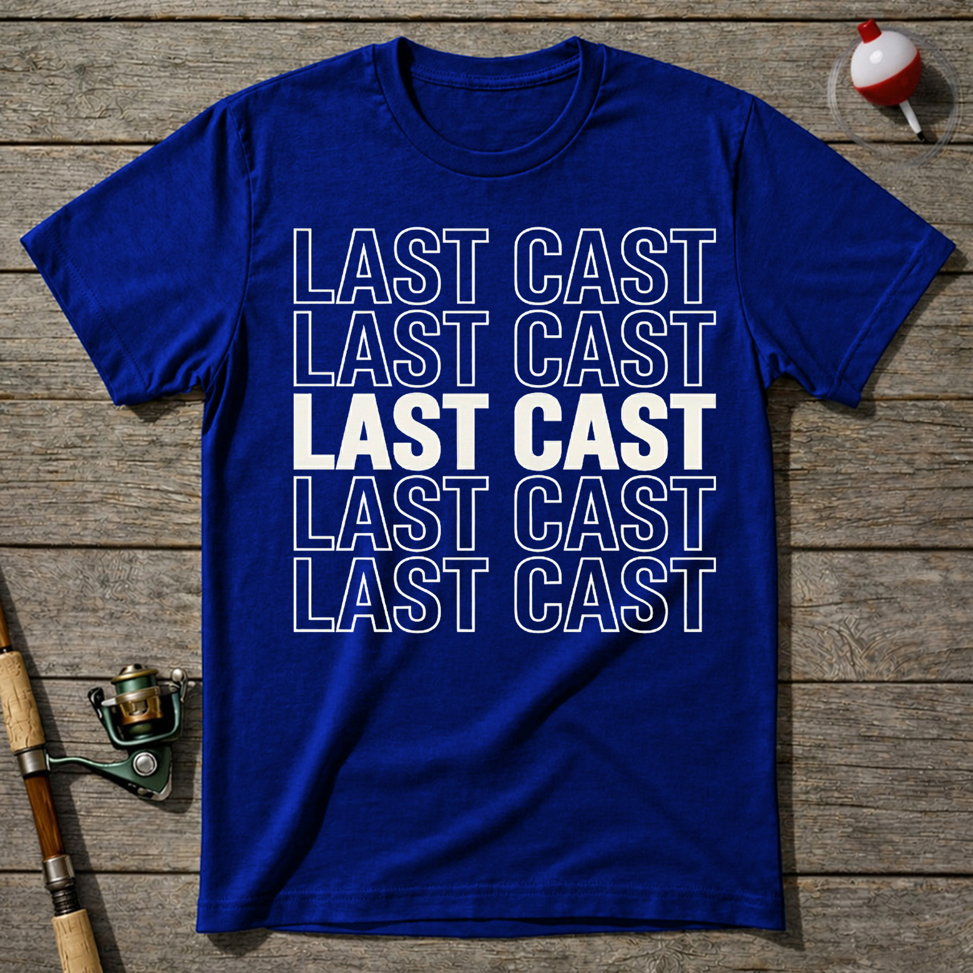 One Last Cast T-Shirt — Royal Blue