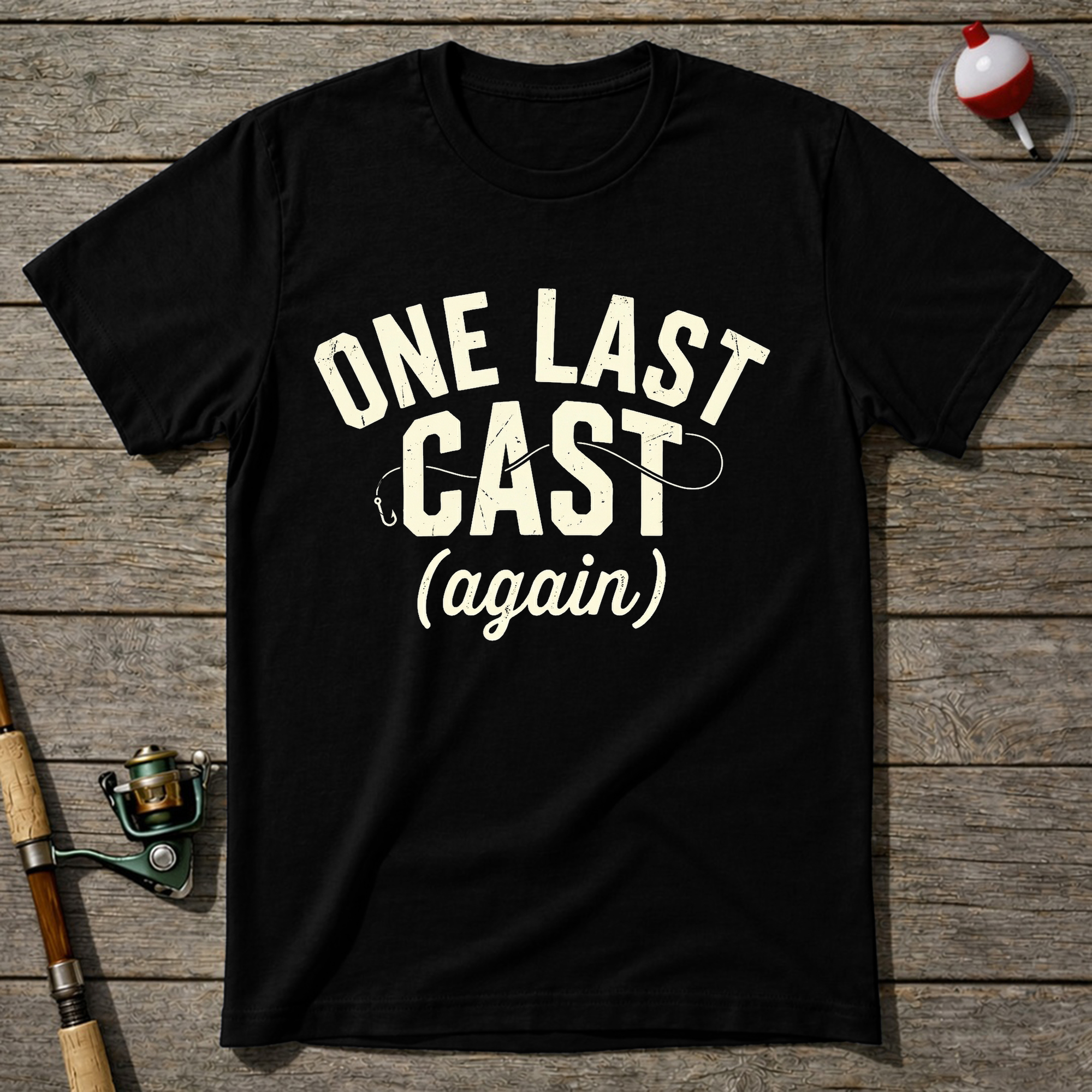 One Last Cast T-Shirt — Black