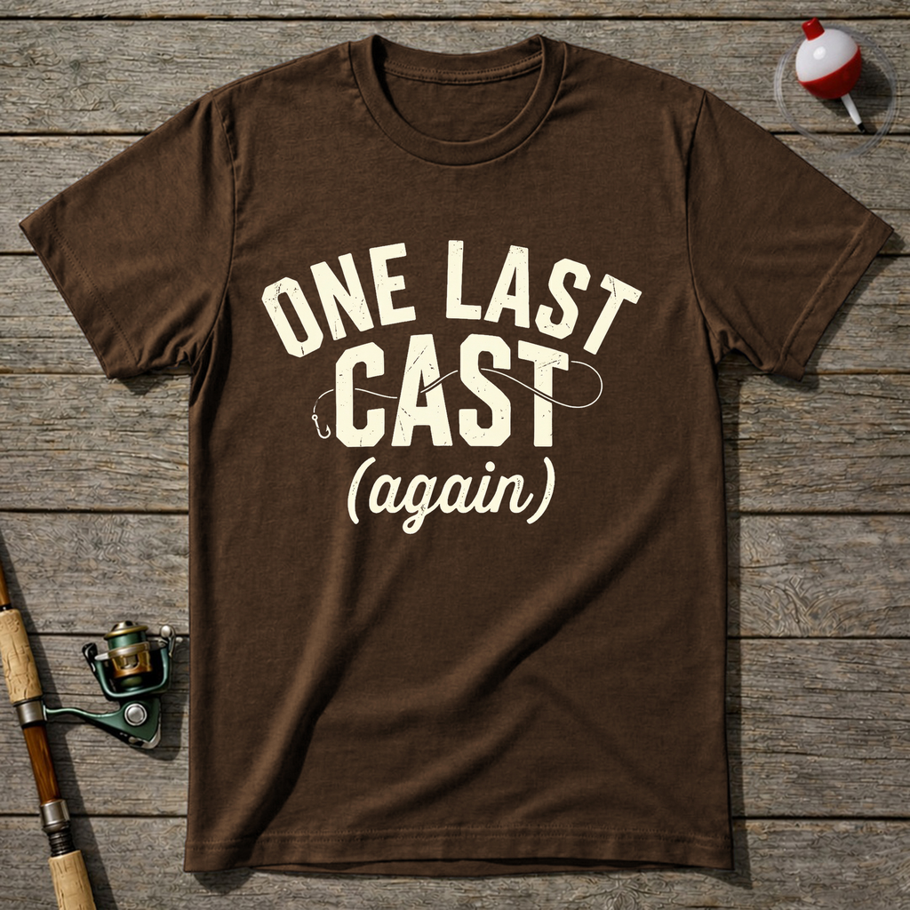 One Last Cast T-Shirt — Navy