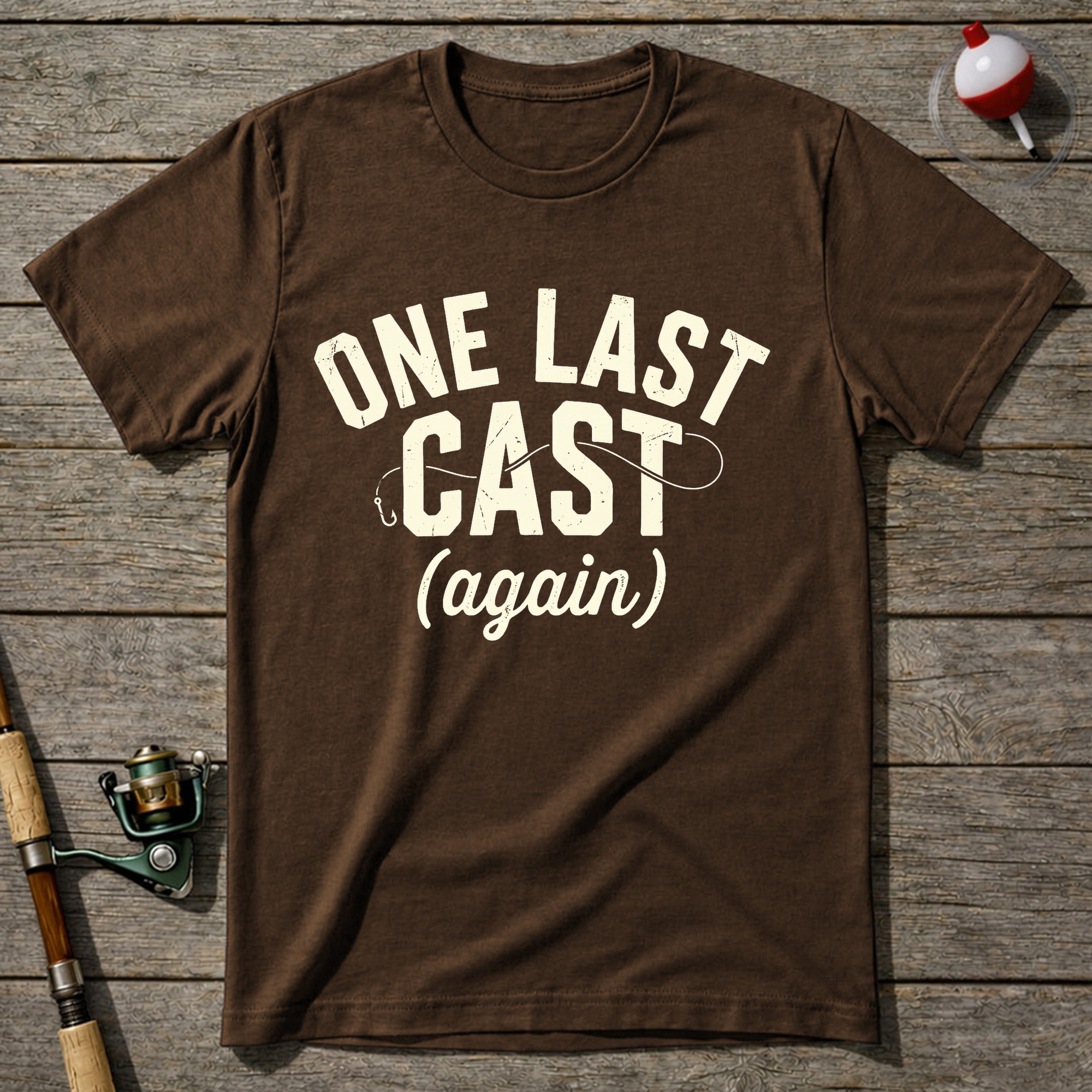 One Last Cast T-Shirt — Navy