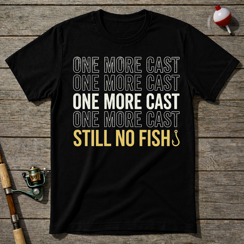 One More Cast T-Shirt — Maroon
