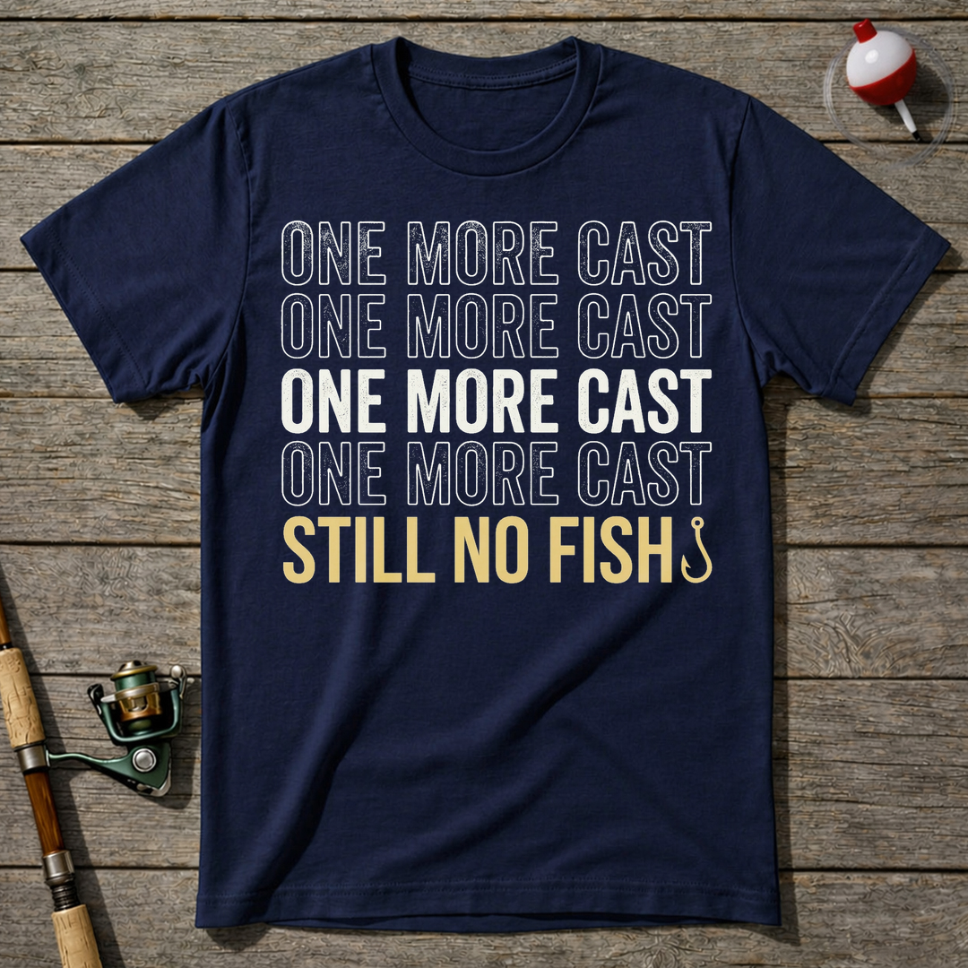 One More Cast T-Shirt — Navy