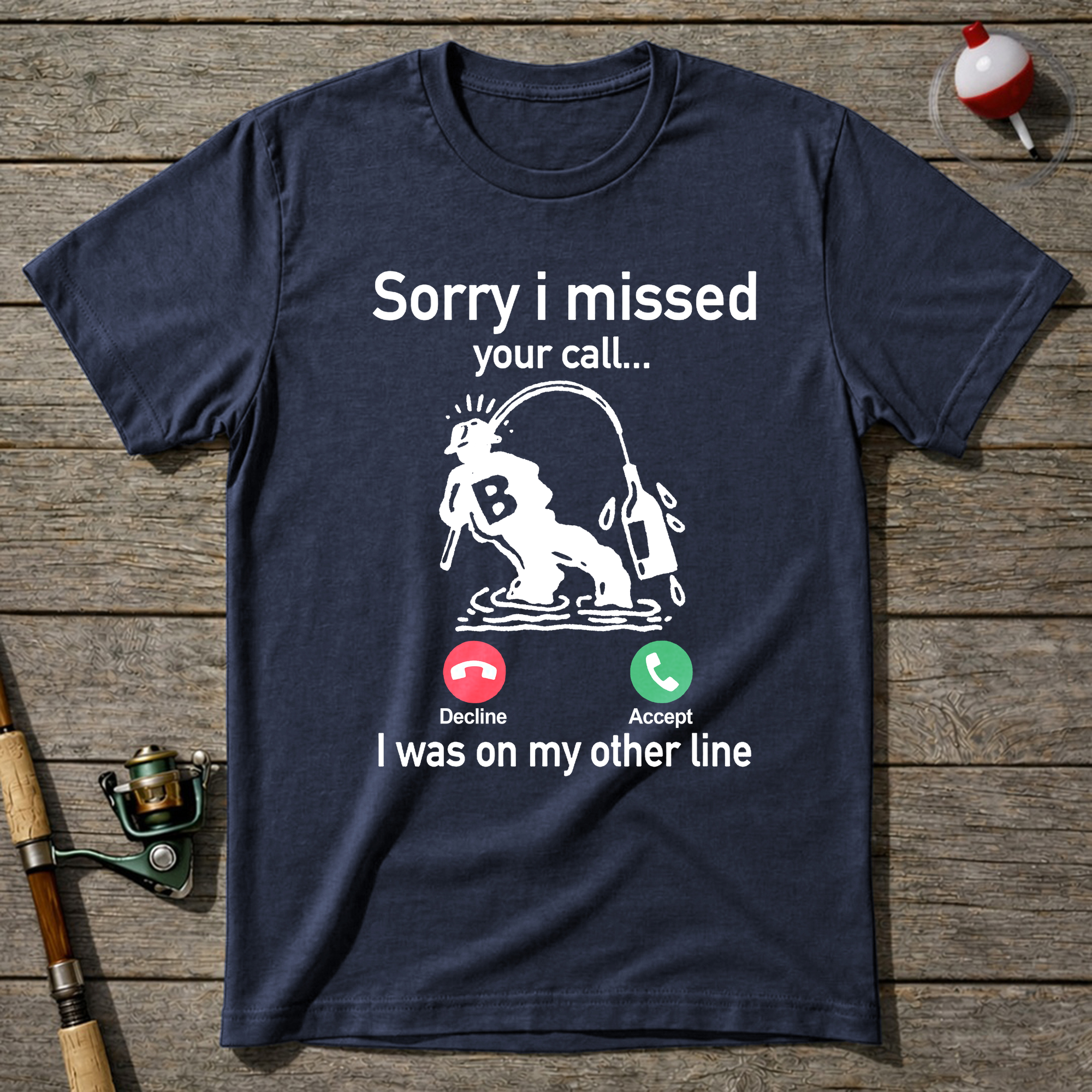 Other Line T Shirt T-Shirt — Heather Navy