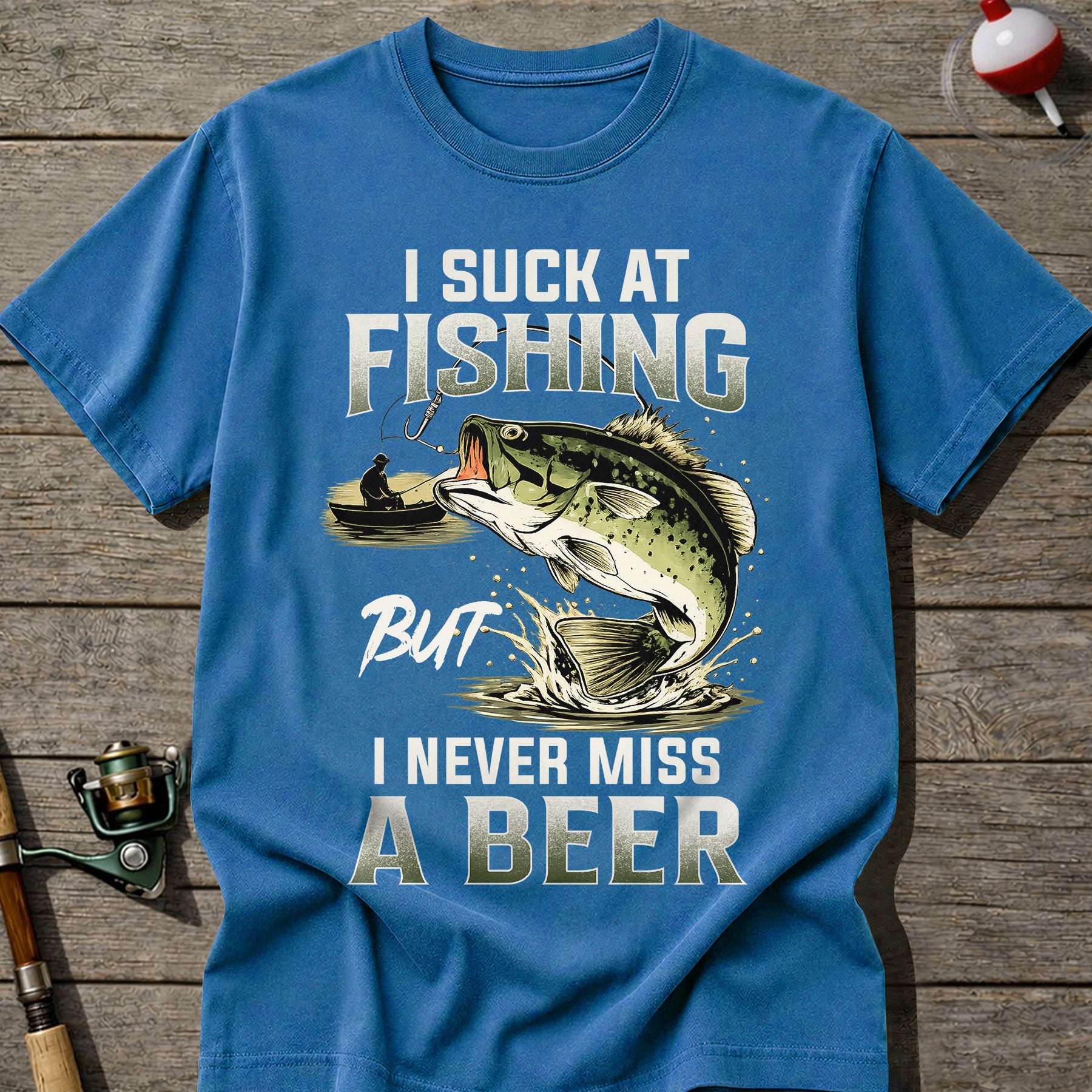 Suck At Fishing Love Beer T-Shirt