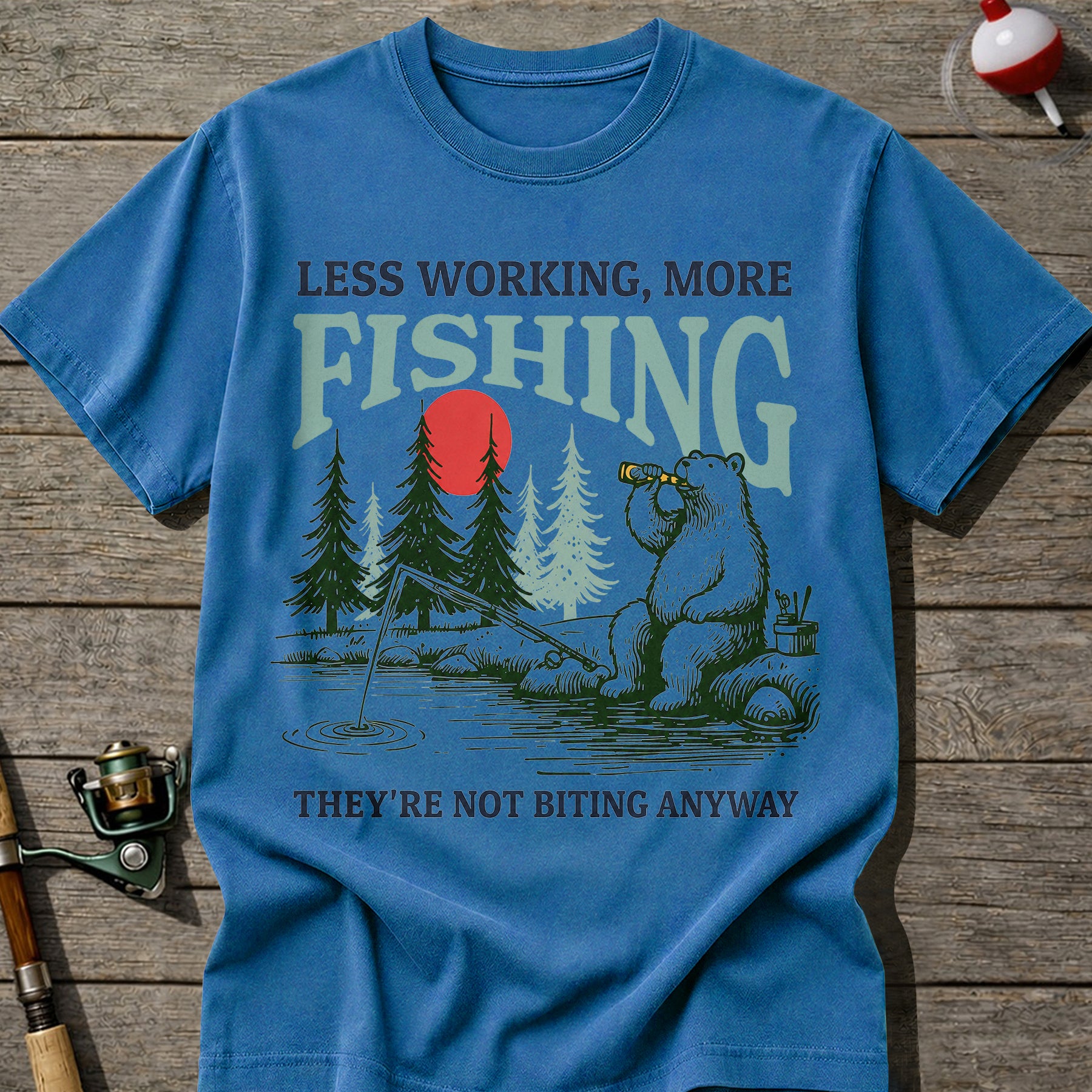 More Fishing Less Working T-Shirt