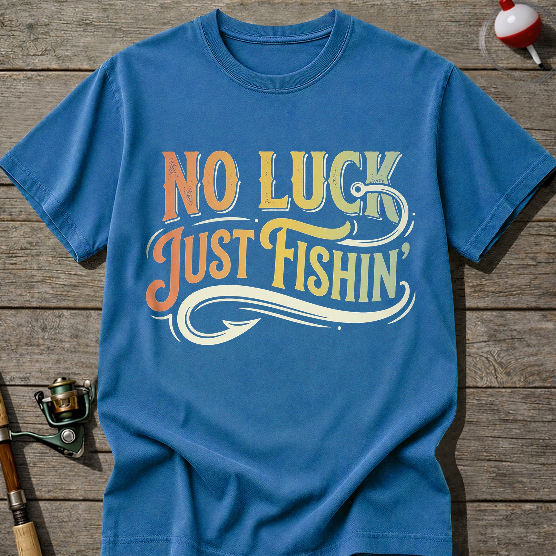 No Luck Just Fishing T-Shirt
