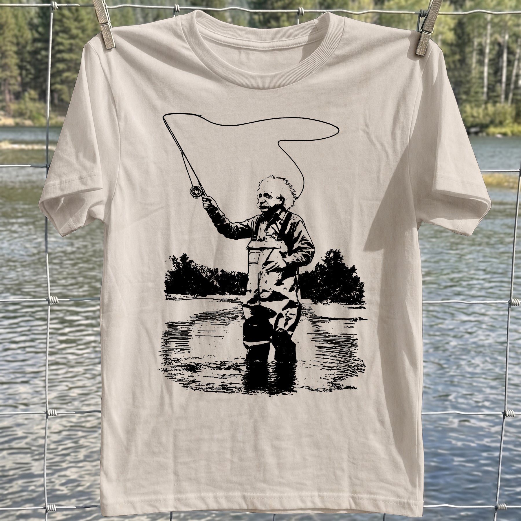 Einstein Fishing T-Shirt