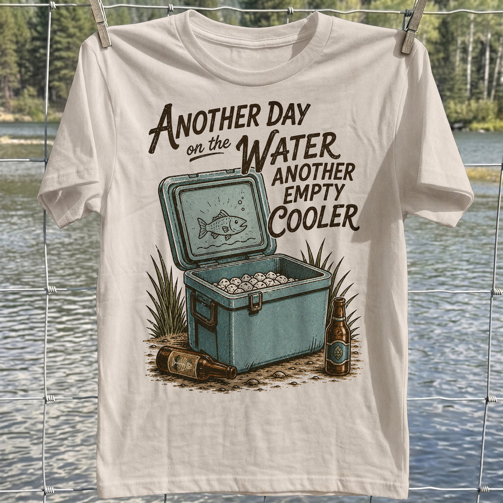 Empty Cooler Fishing T-shirt