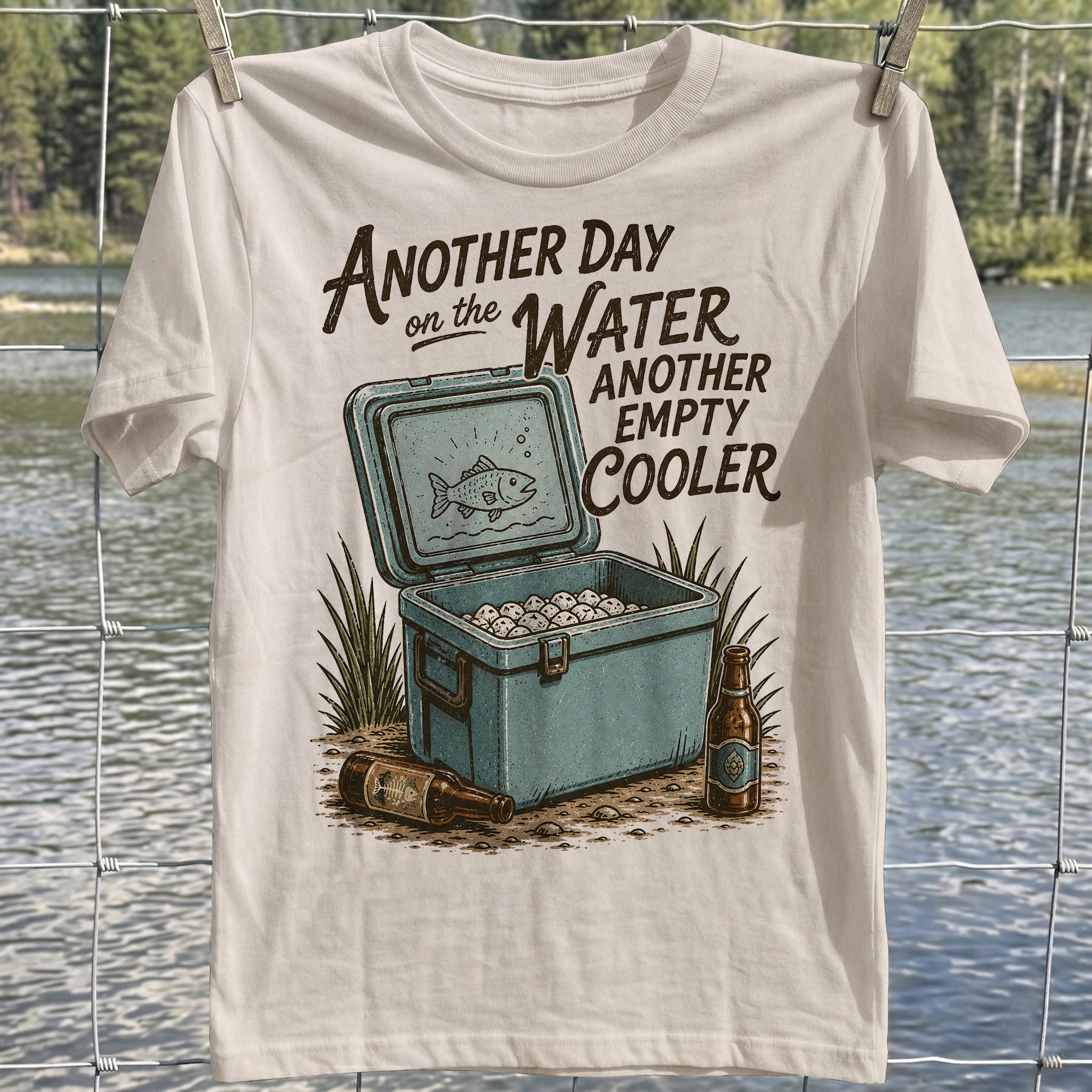Empty Cooler Fishing T-shirt