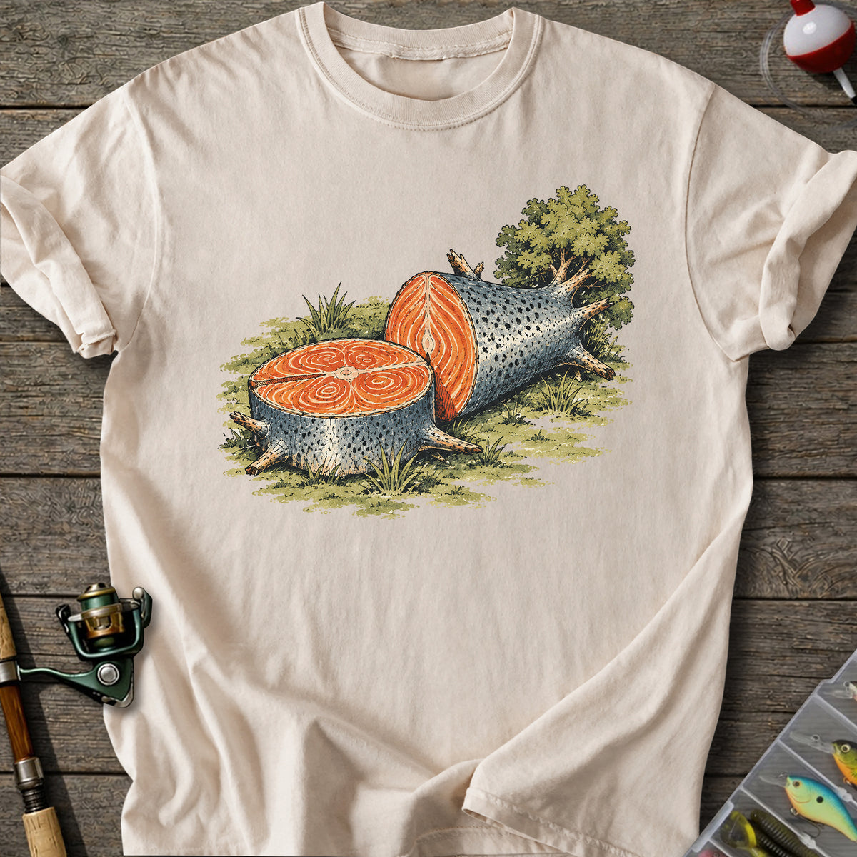 Salmon Log T-shirt