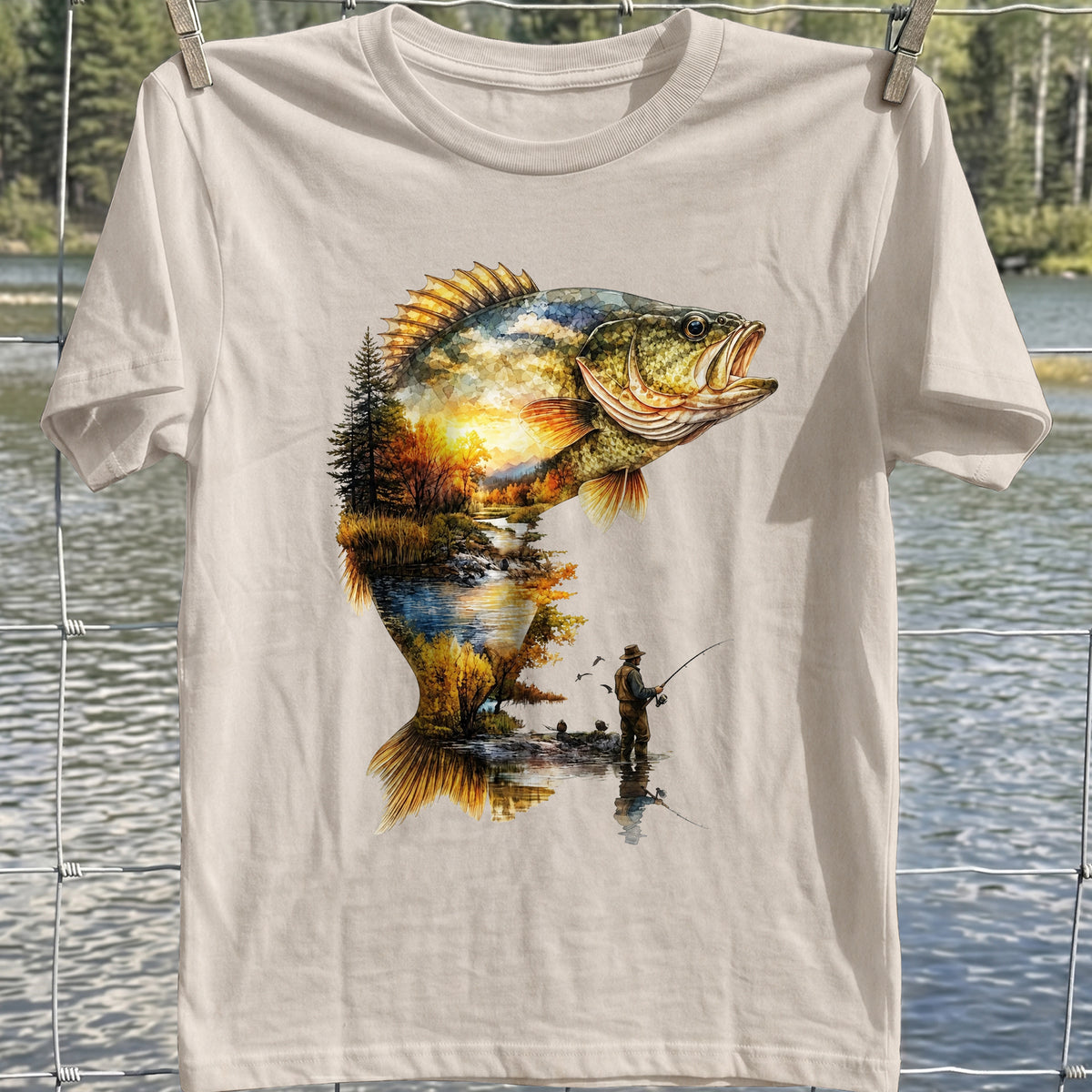 Autumn Bass Fishing T-Shirt