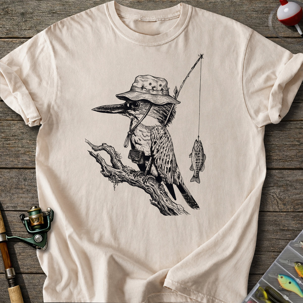 Fishing Bird T-Shirt