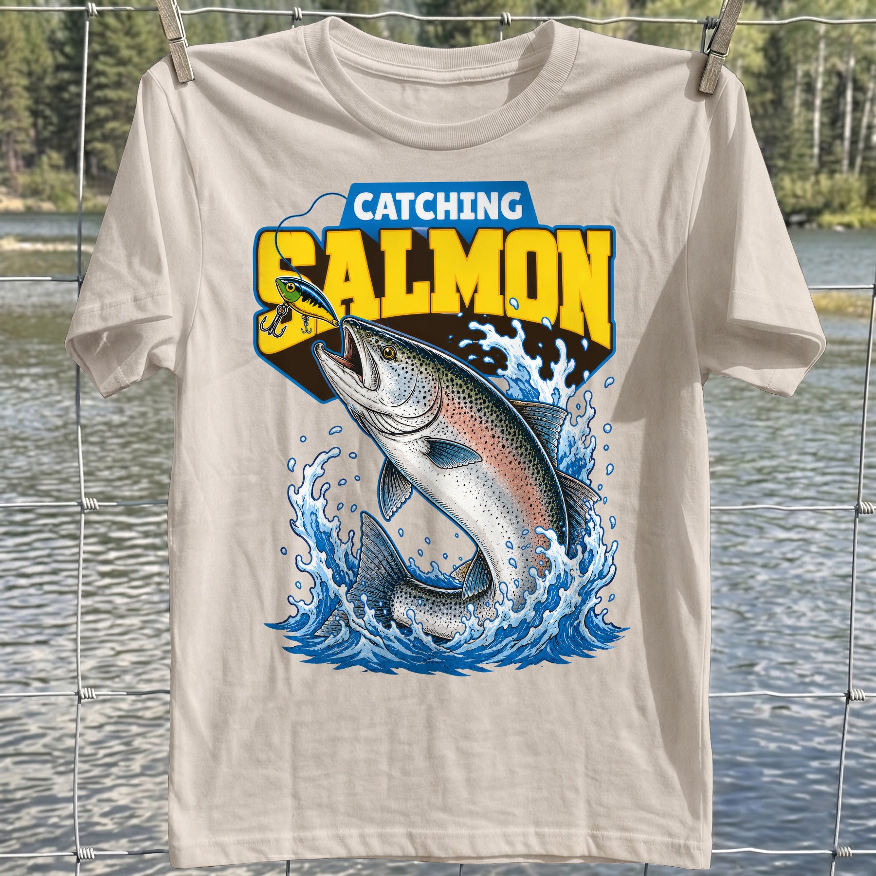 Catching Salmon T-shirt