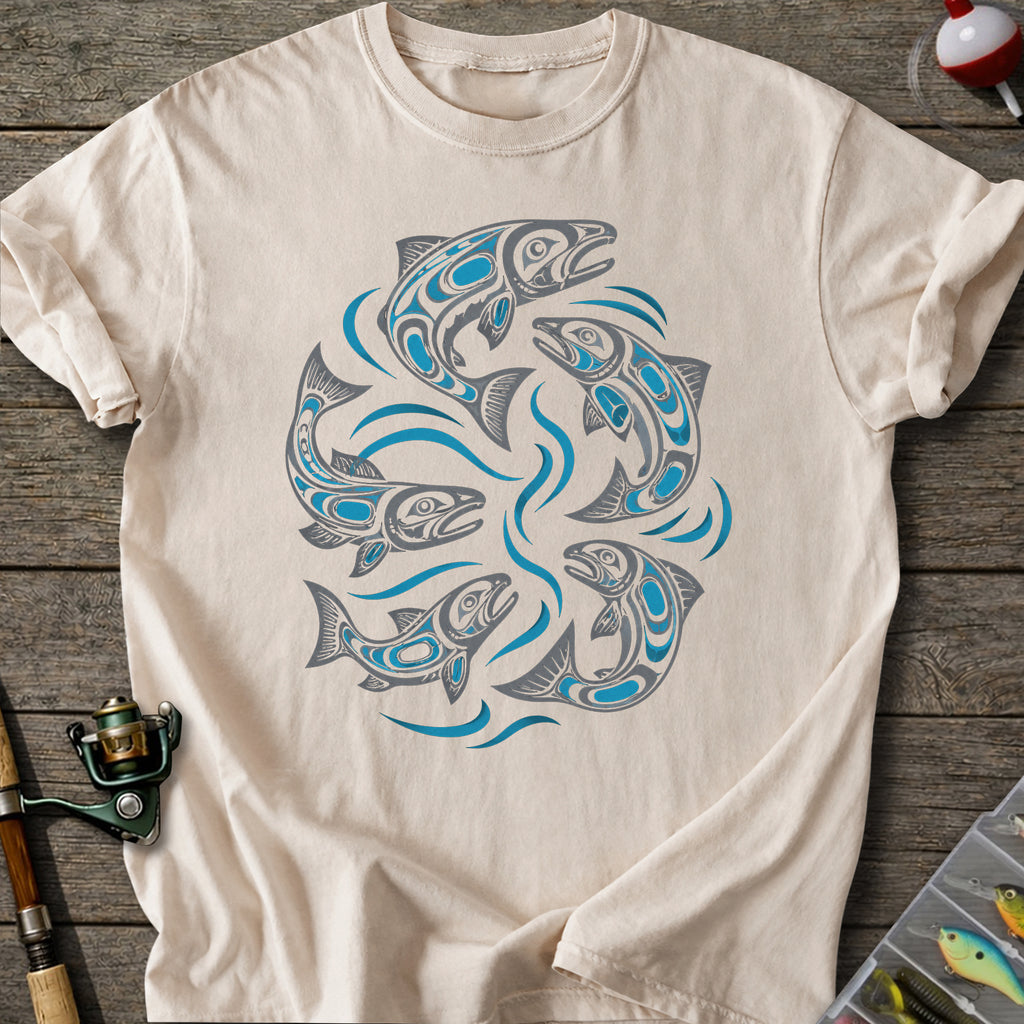 Tribal Salmon T-Shirt