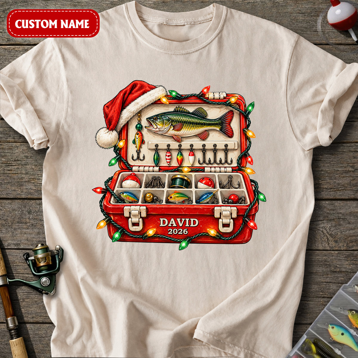 Christmas Tackle Box T-Shirt