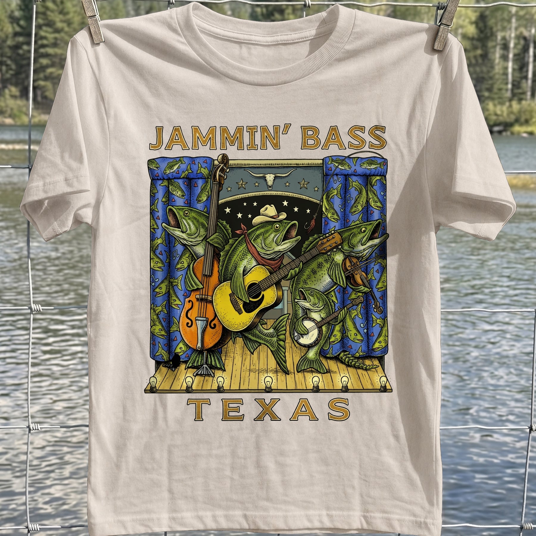 Jammin' Bass Texas T-Shirt