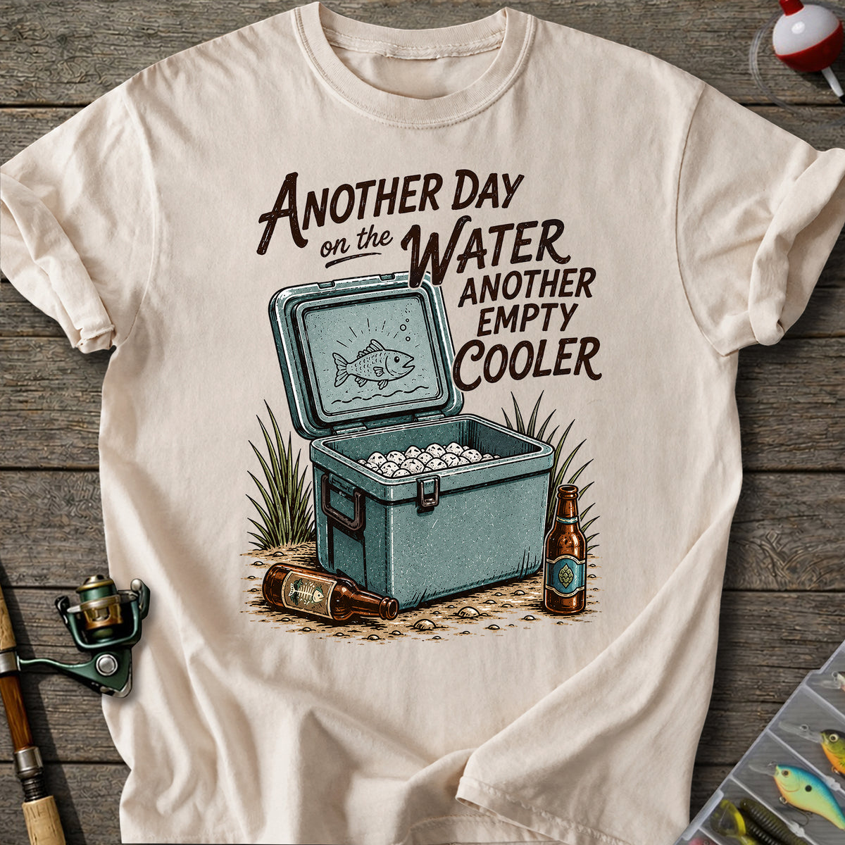 Empty Cooler Fishing T-shirt