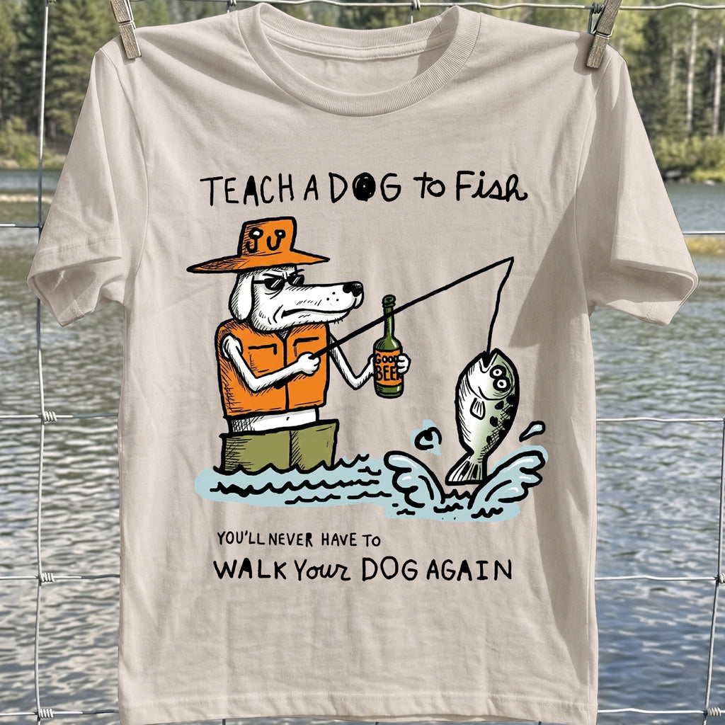 Teach Dog To Fish T-Shirt