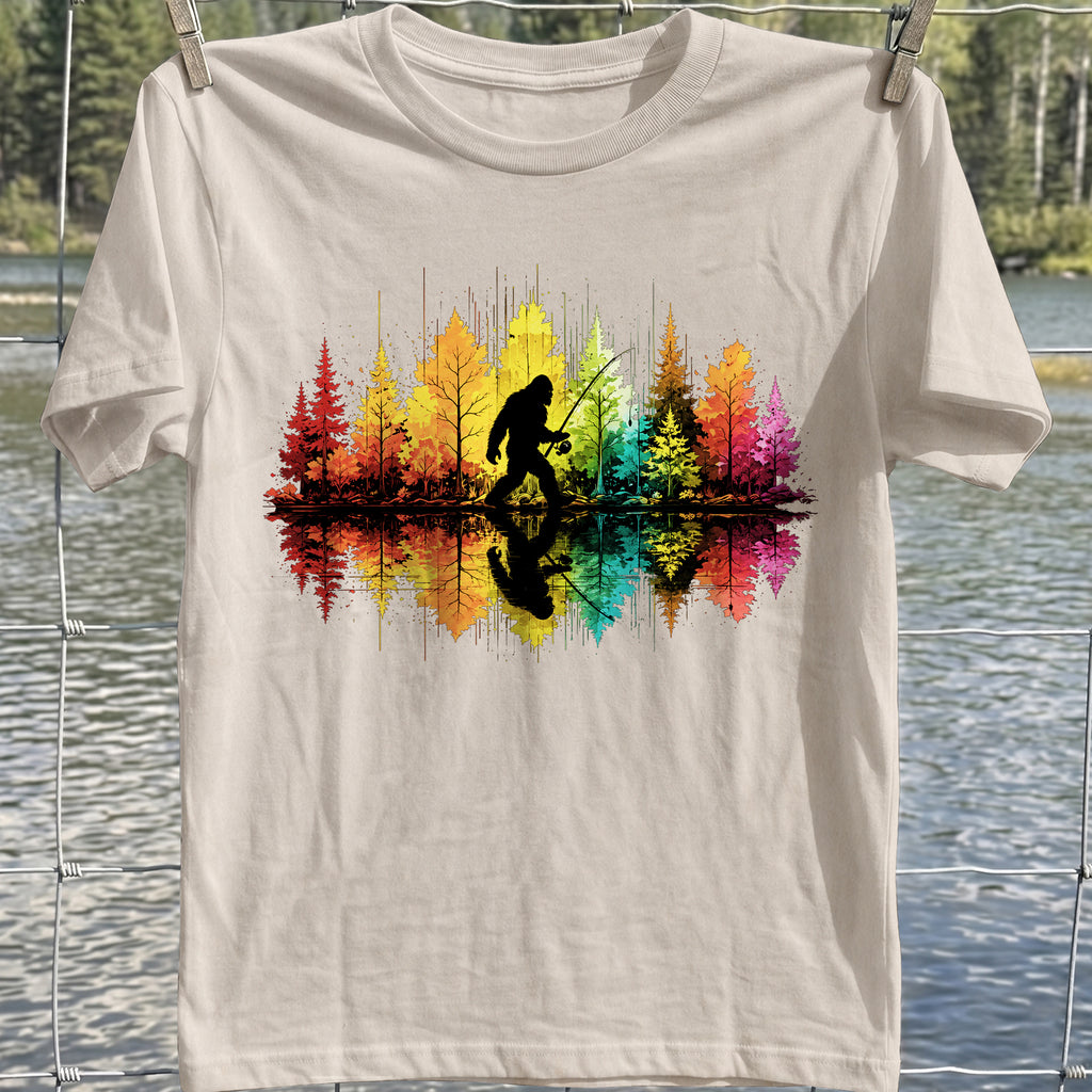 Bigfoot Fishing T-Shirt