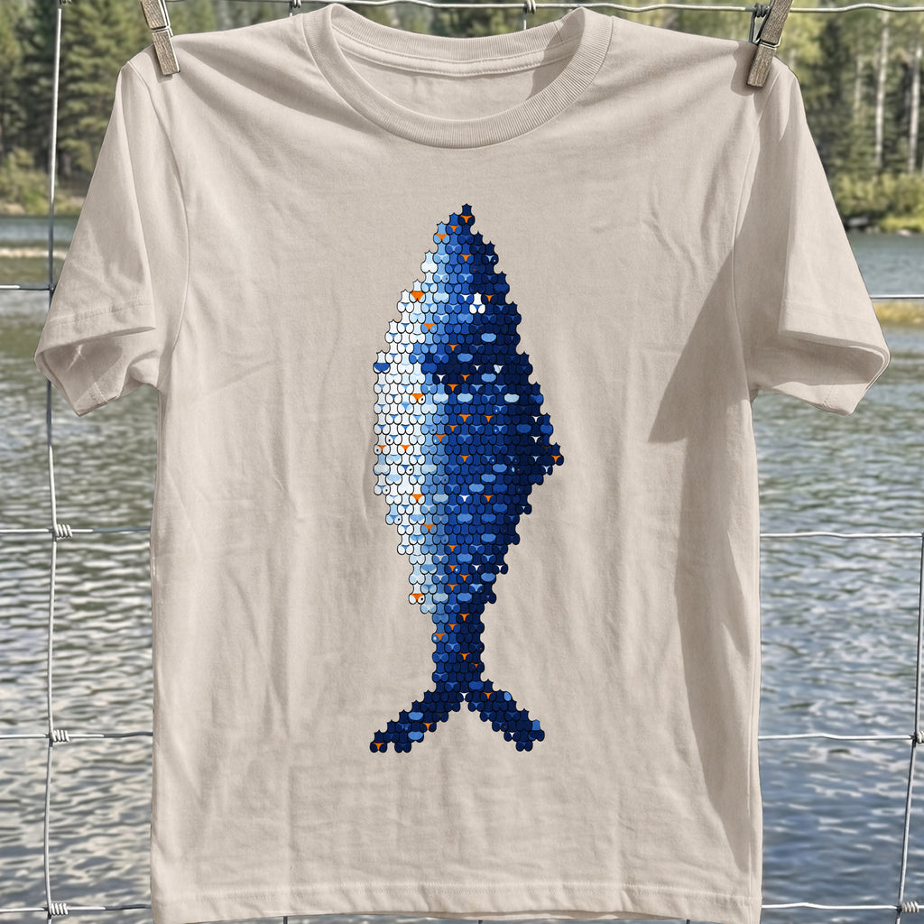 Blue Scale Fish T-Shirt