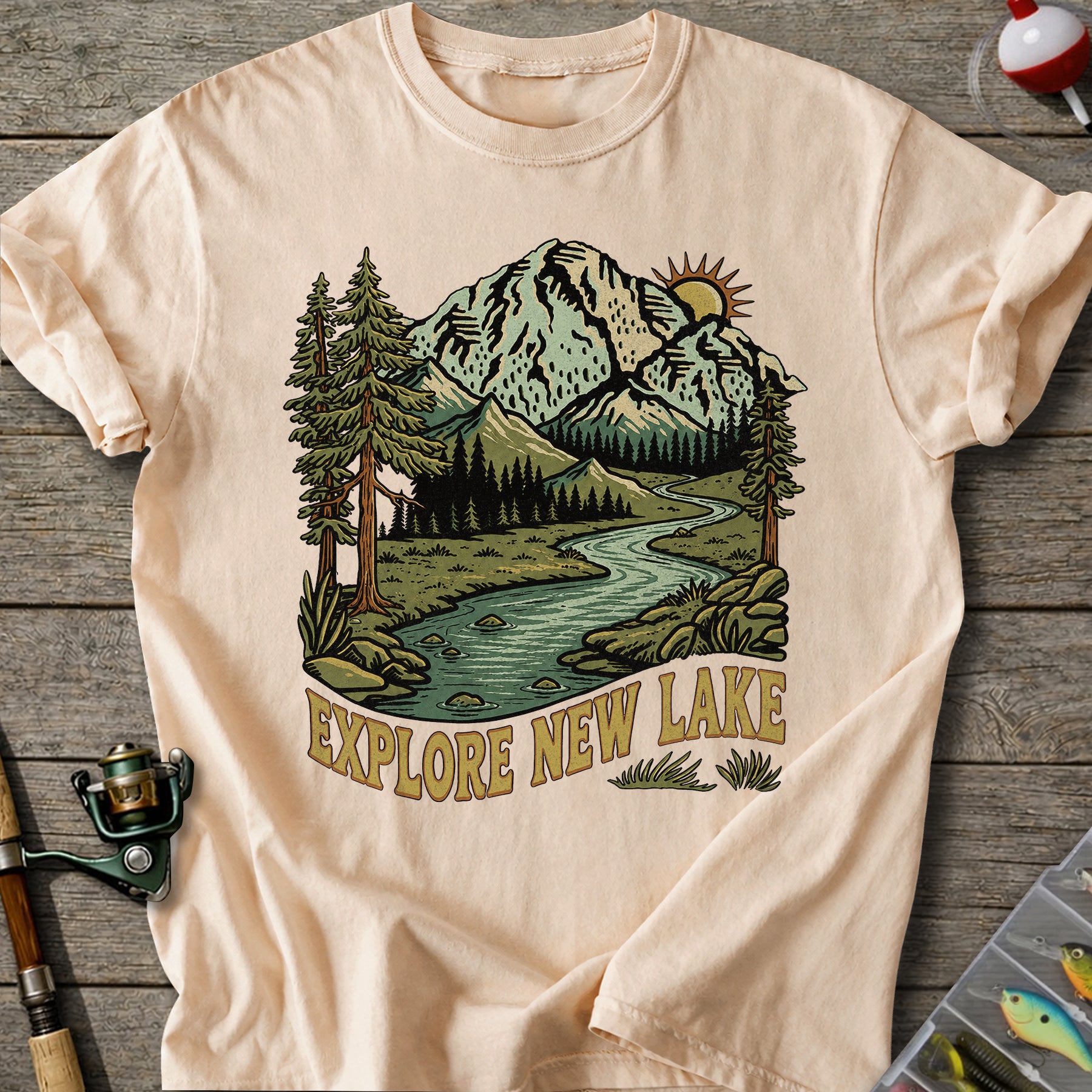 Explore New Lake T-shirt