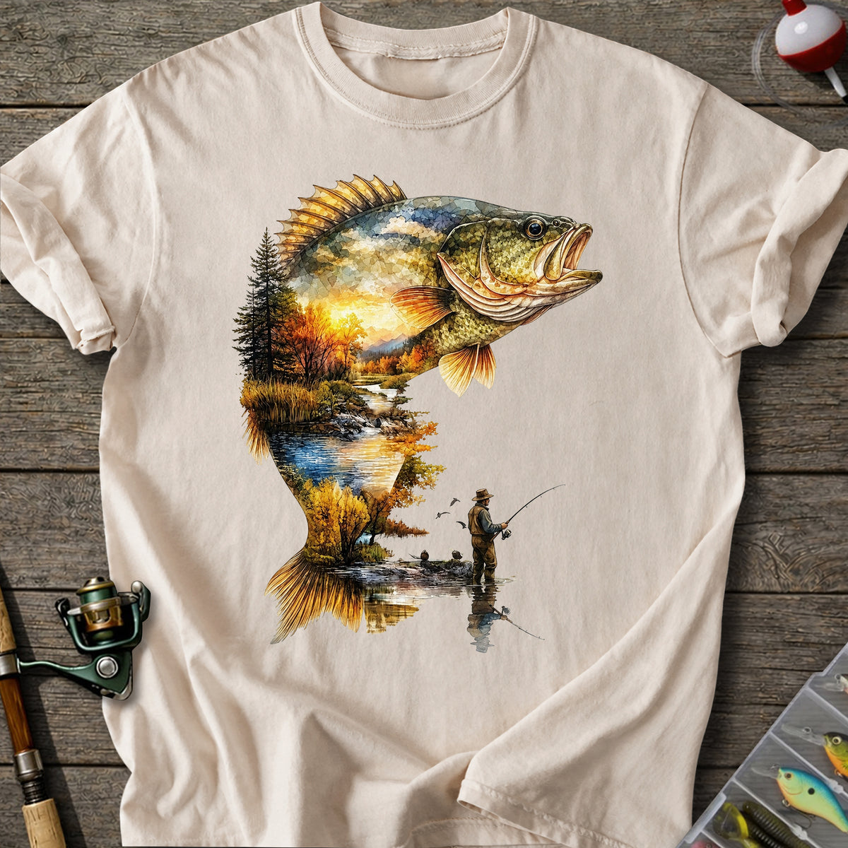 Autumn Bass Fishing T-Shirt