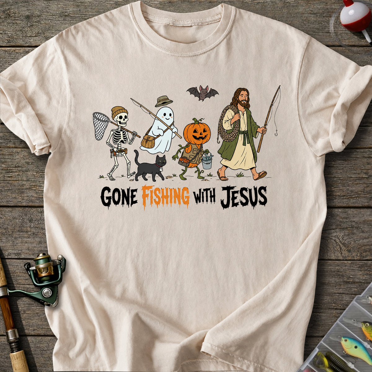 Gone Fishing With Jesus T-Shirt