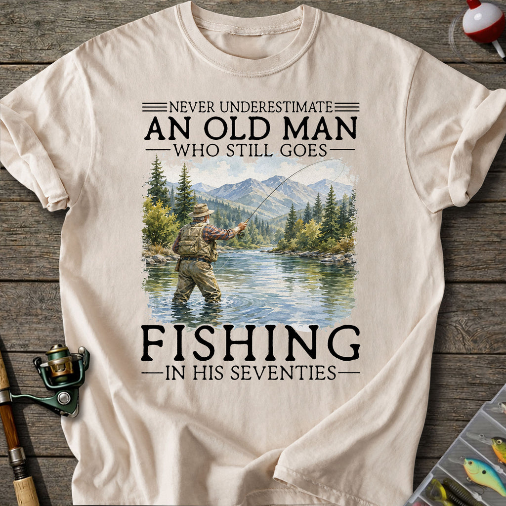 Old Man Fishing T-Shirt