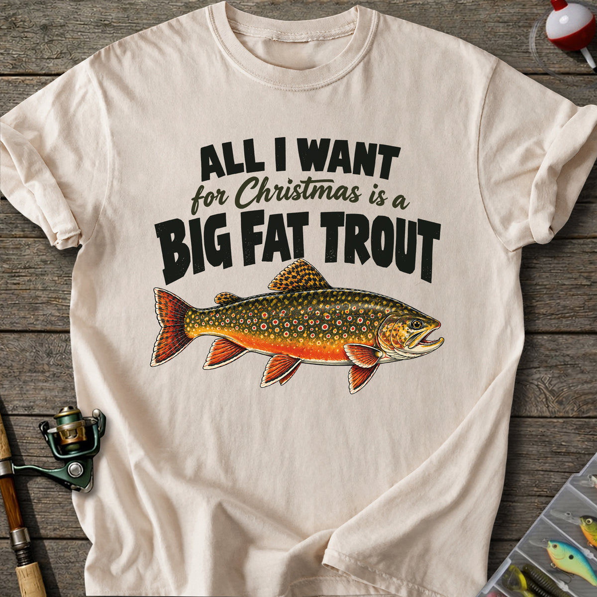 Big Trout Christmas T-Shirt