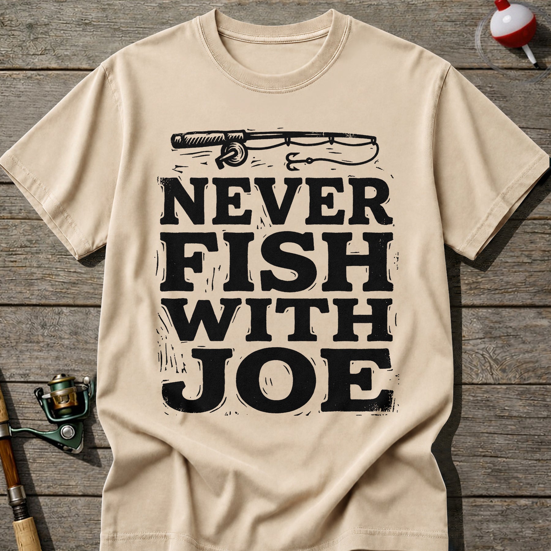 Never Fish With Joe T-Shirt