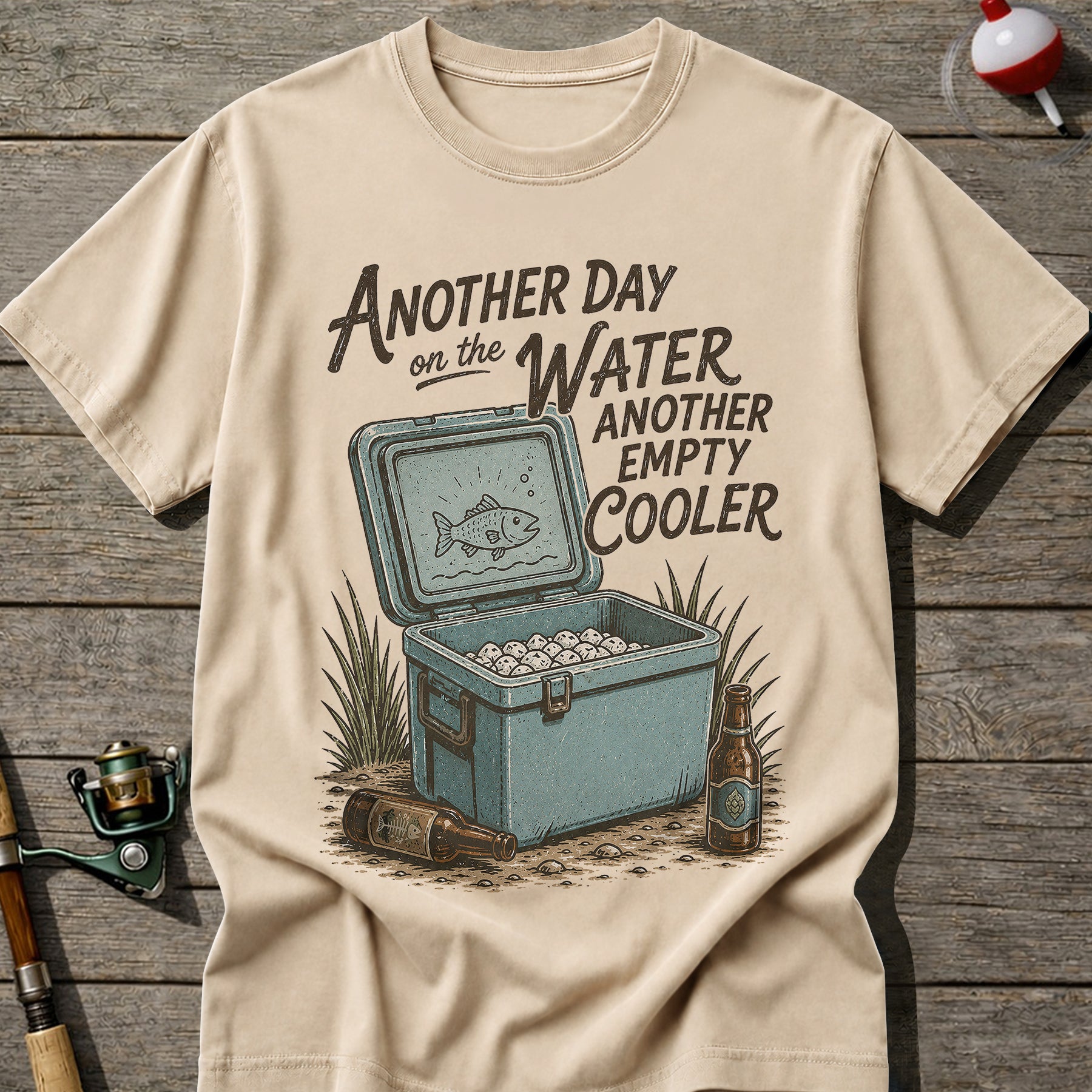 Empty Cooler Fishing T-shirt