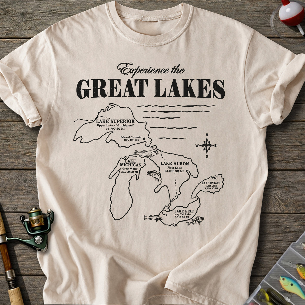 Great Lakes Fishing T-Shirt