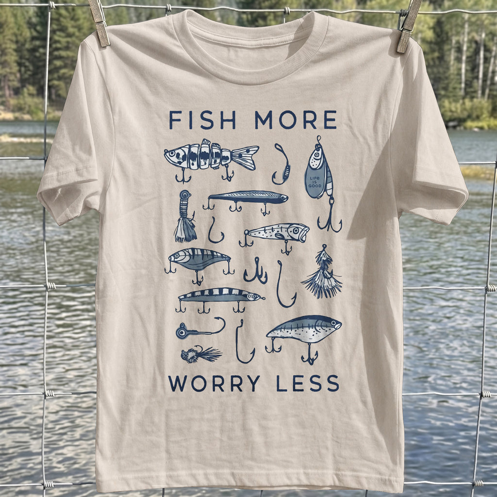 Fish More Worry Less T-Shirt