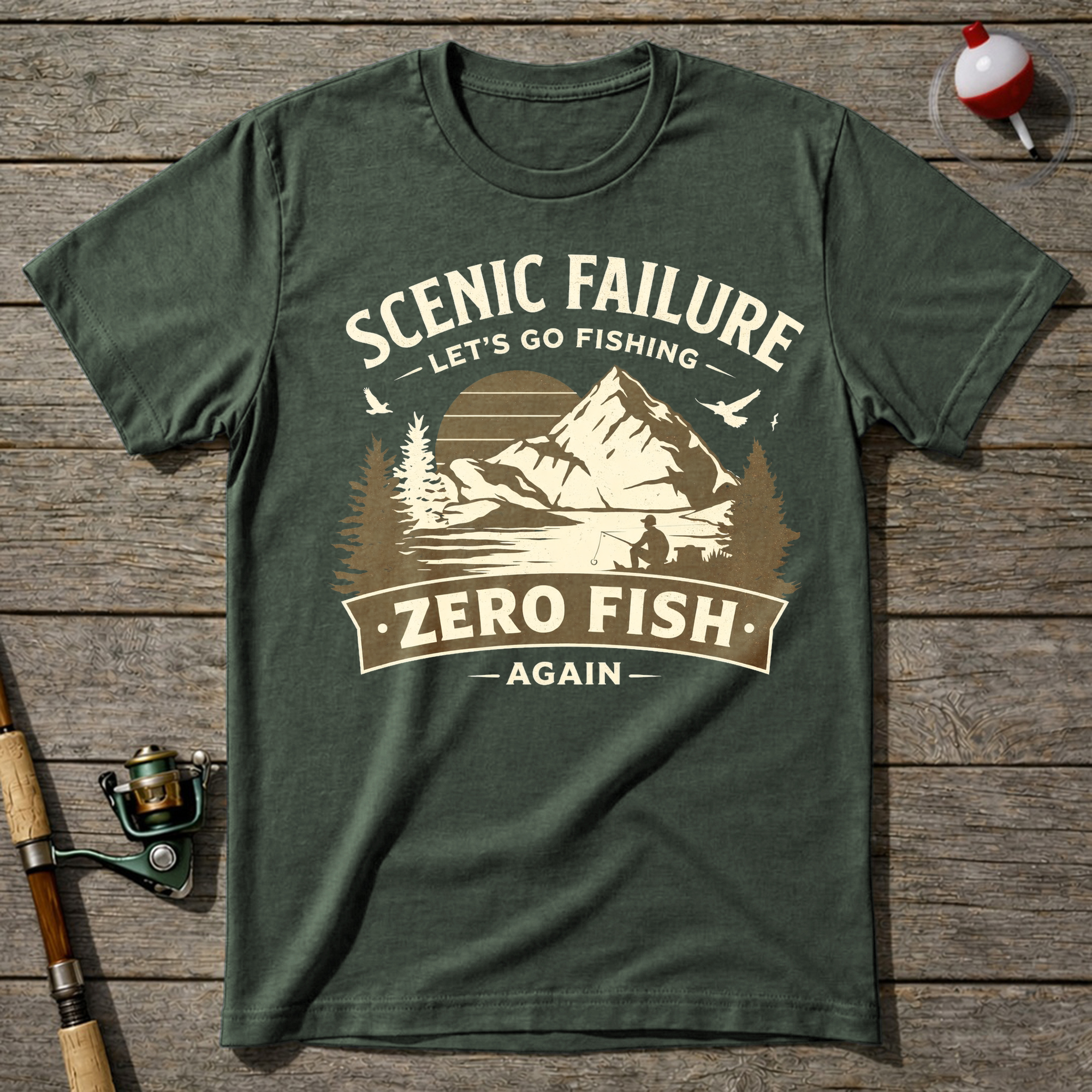 Scenic Failure T-Shirt — Military Green
