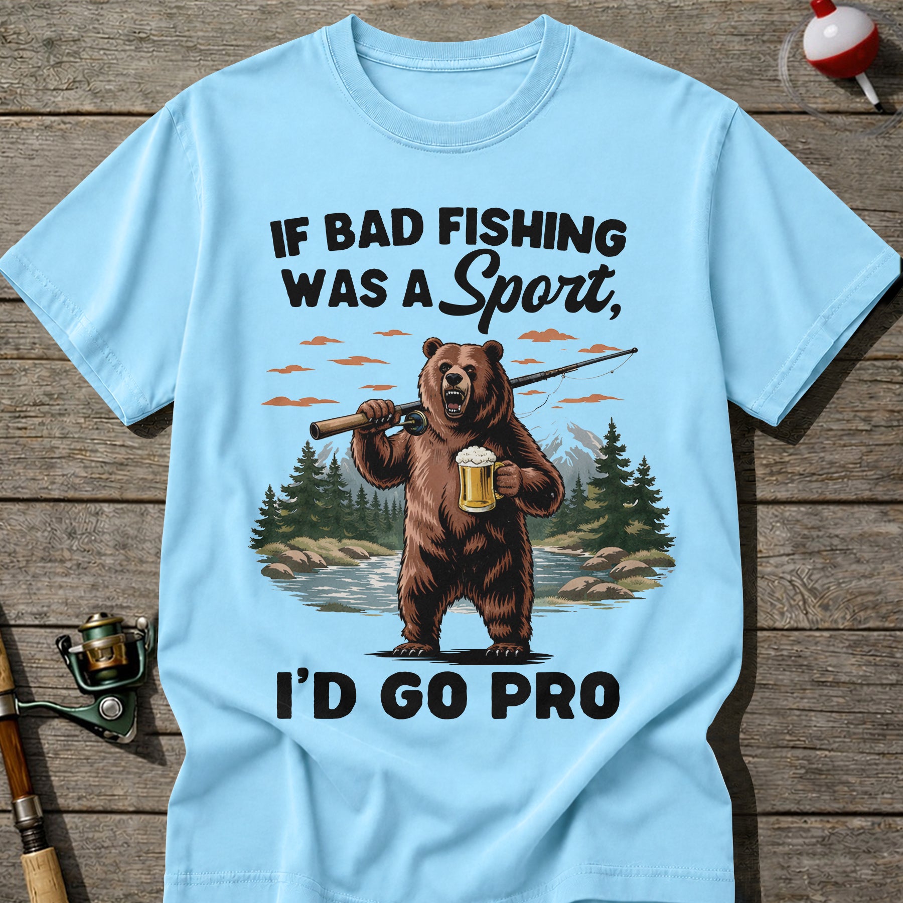 Fishing Bear T-Shirt