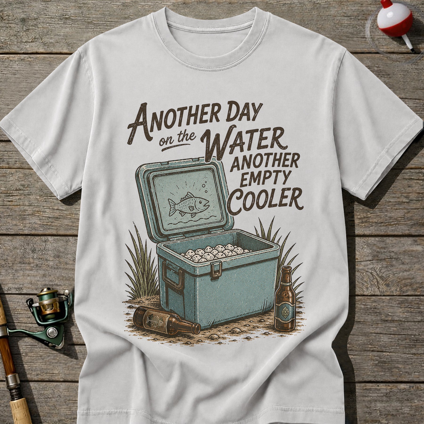 Empty Cooler Fishing T-shirt