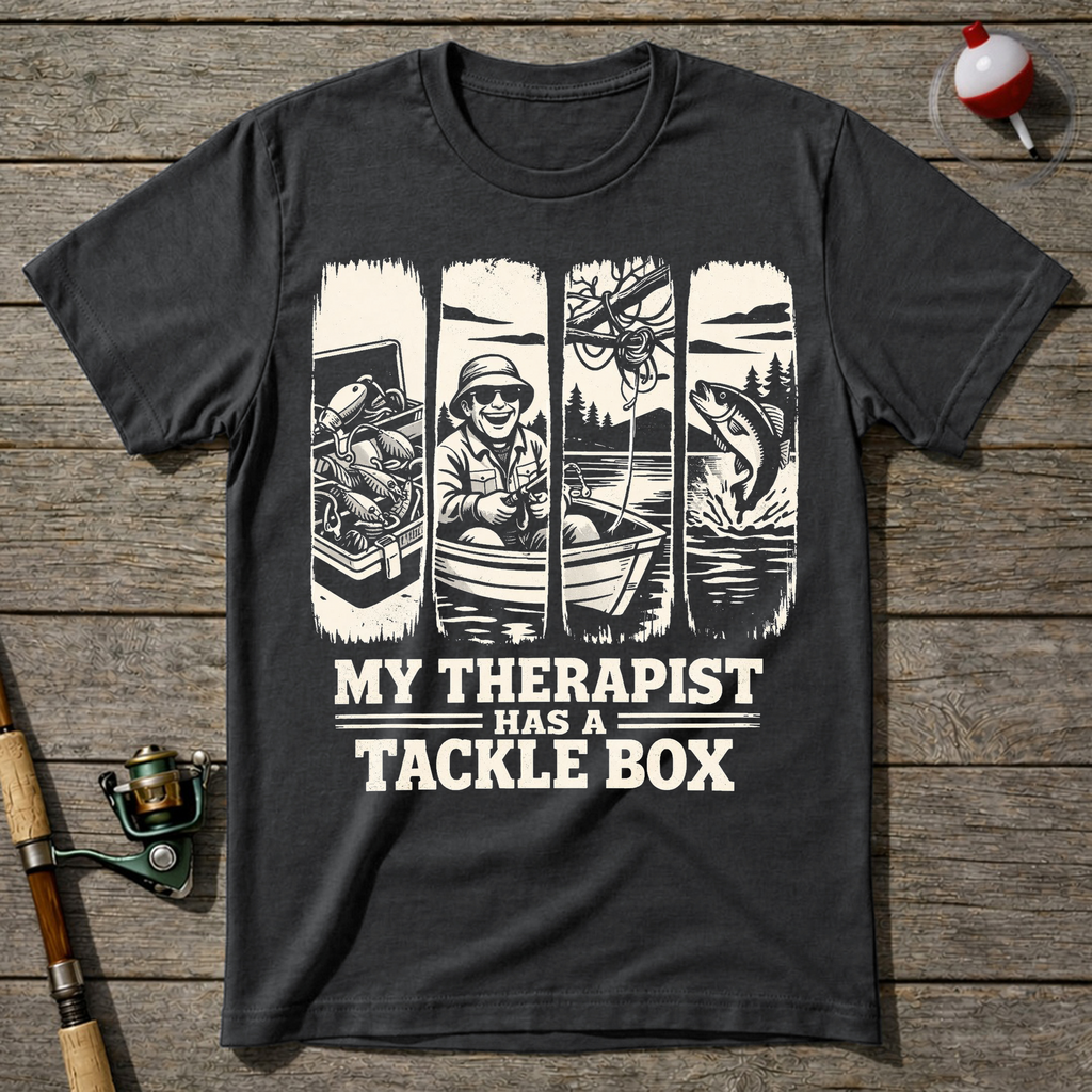 Tackle Box T-Shirt — Charcoal