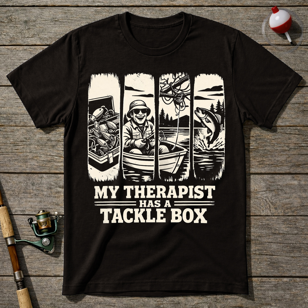 Tackle Box T-Shirt — Dark Chocolate