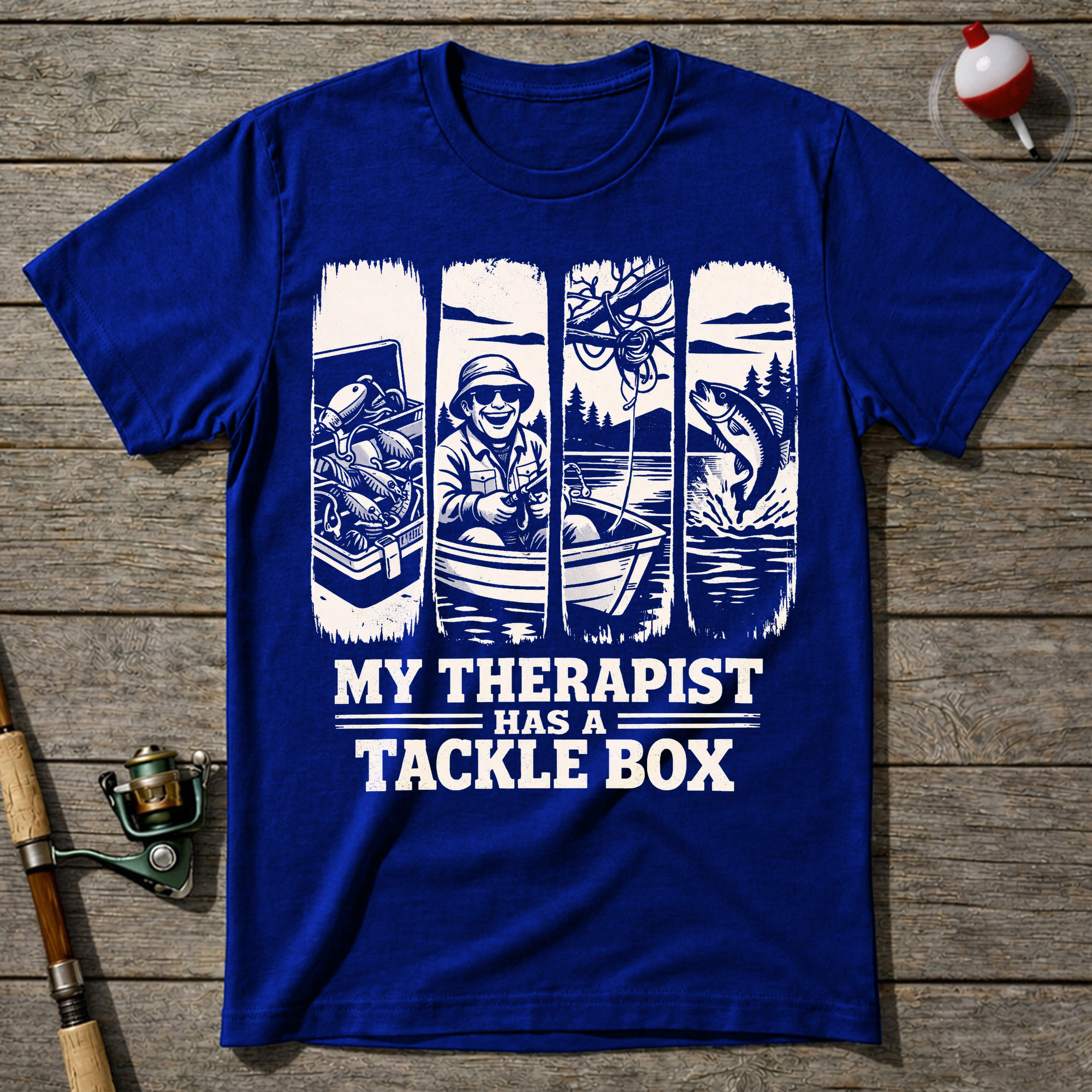 Tackle Box T-Shirt — Royal Blue