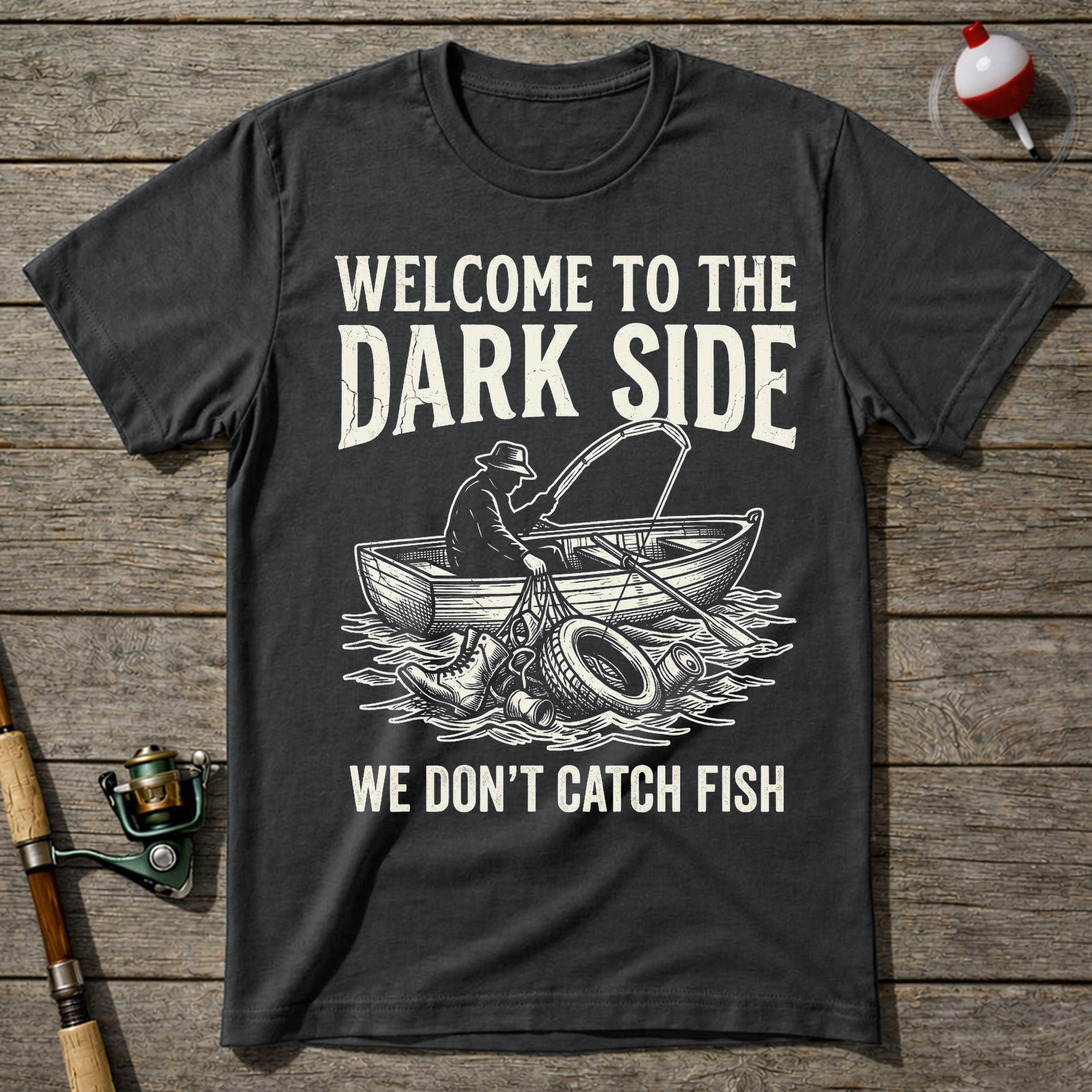 Welcome To The Dark Side T-Shirt — Charcoal