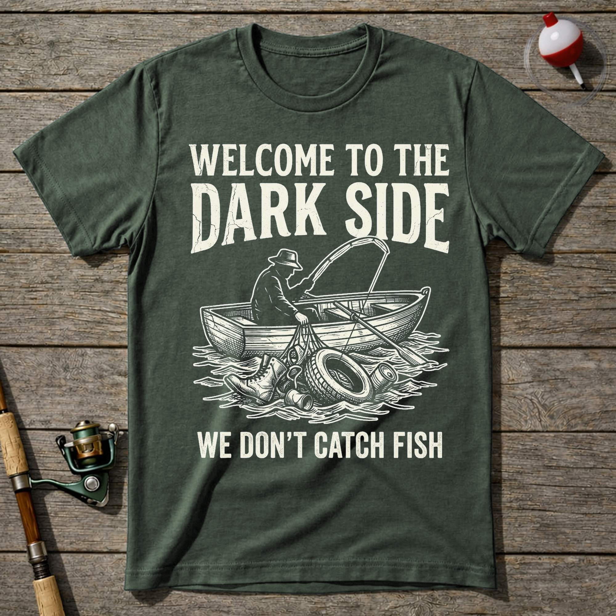Welcome To The Dark Side T-Shirt — Military Green