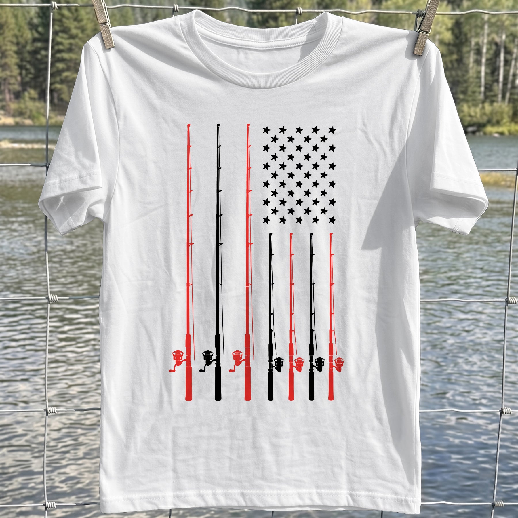 Fishing Flag T-shirt