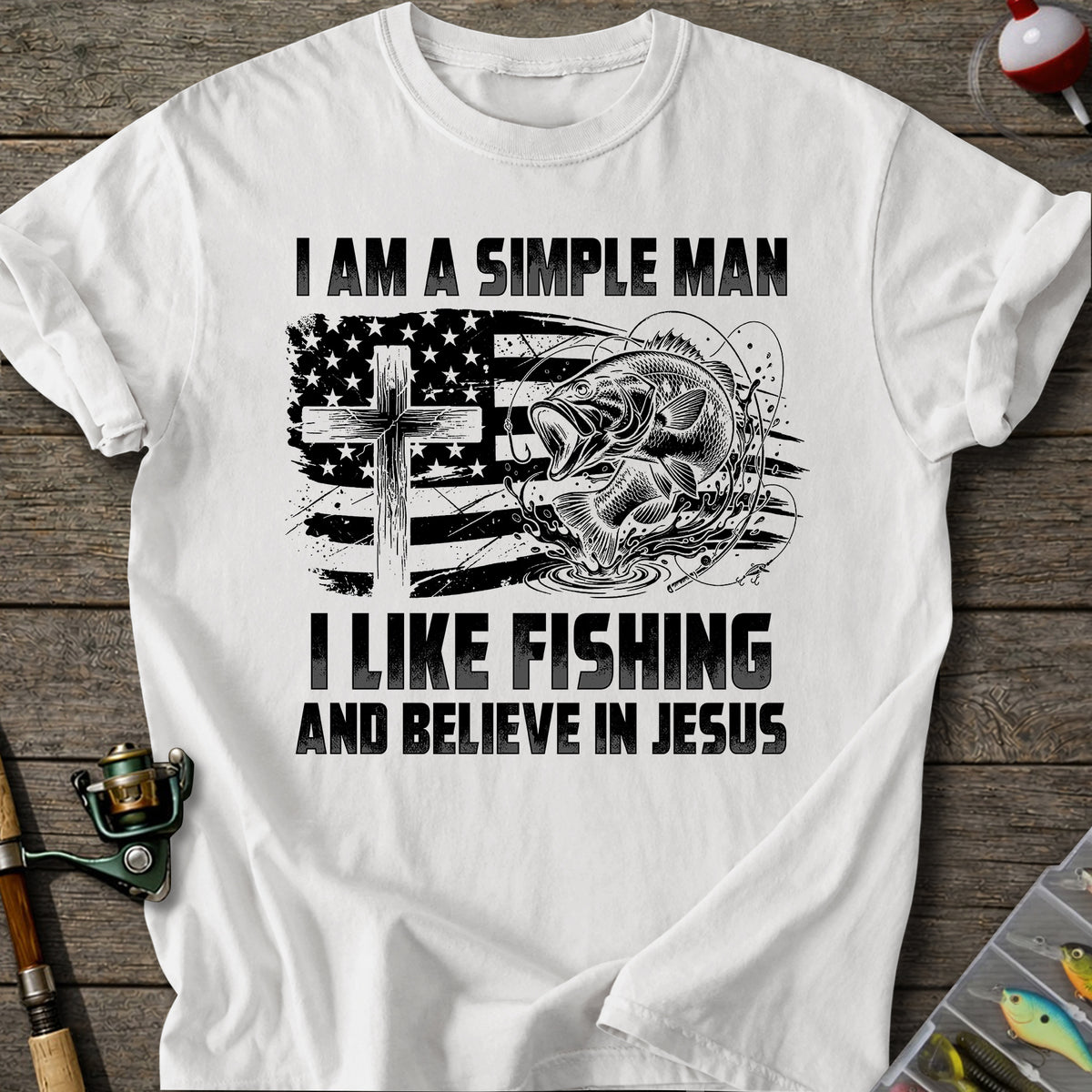 Fishing Jesus T-Shirt