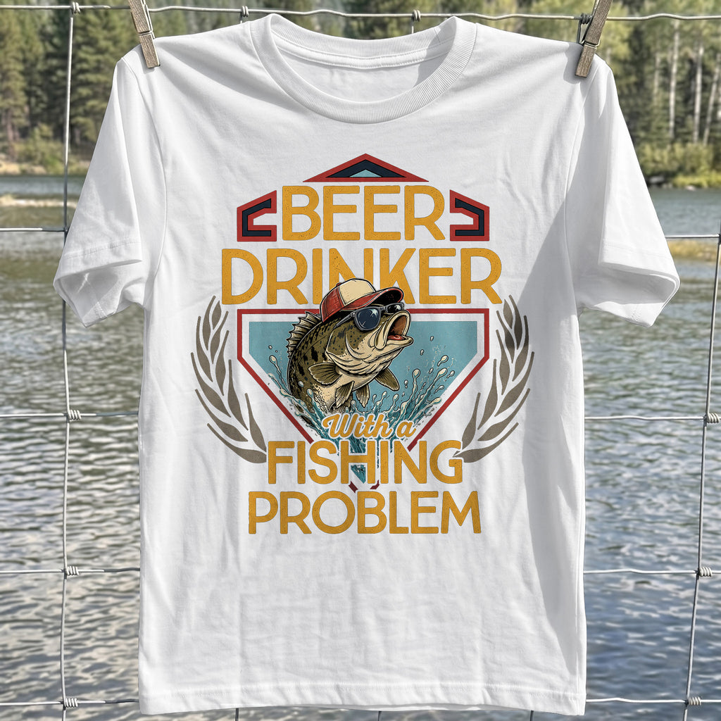 Beer Drinker Fishing Problem T-shirt